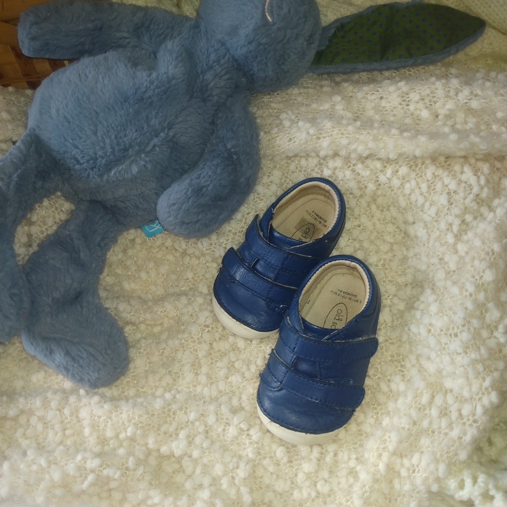 Old Soles Blue Baby Walker Shoes